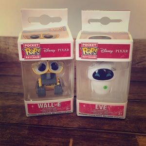 Disney’ Pixar Wall-E and Eve Keychains